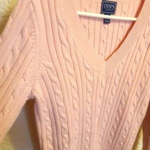 Classic Chaps Pink Sweater M